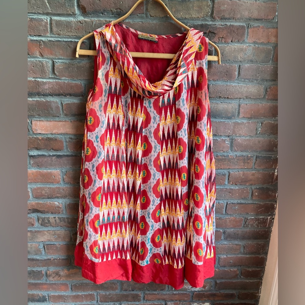Gorgeous Oversized Dress with Ikat style pattern